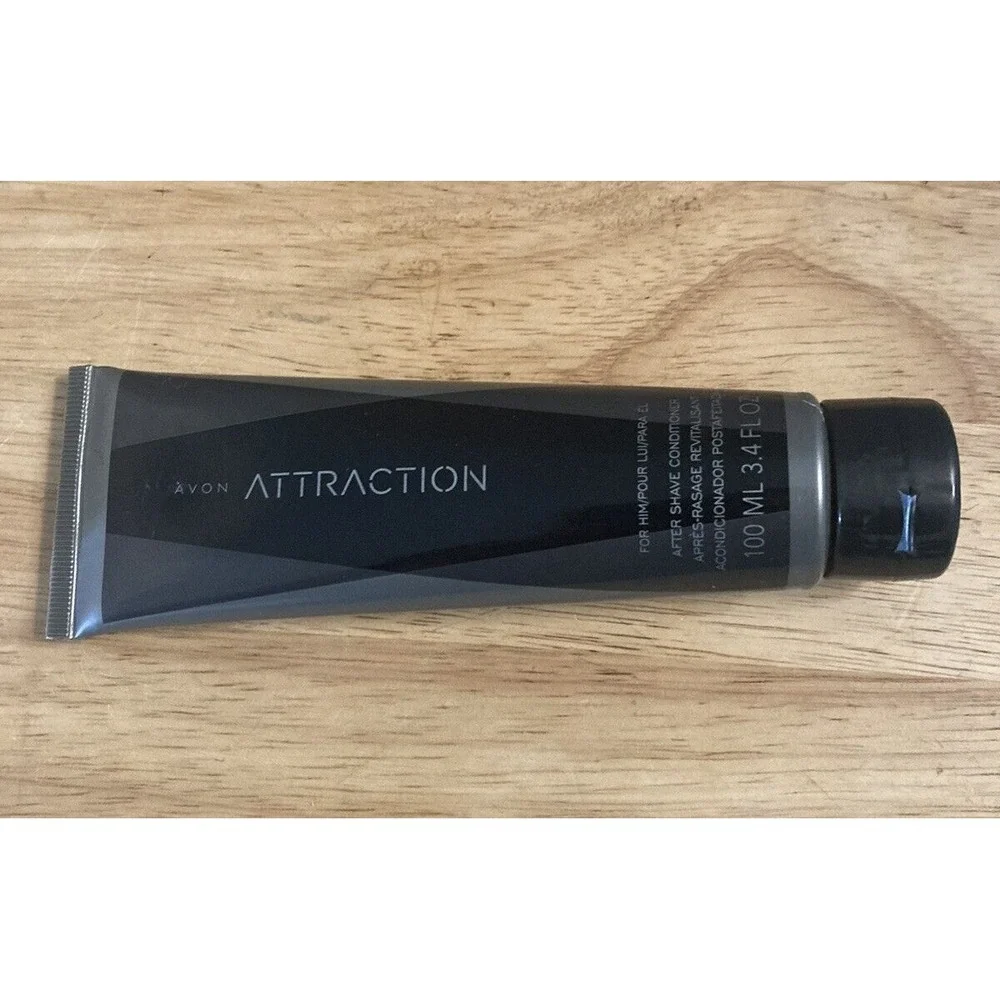 Avon Men's Attraction After Shave Conditioner For Him 3.4 Fl. Oz. New Sealed!‎